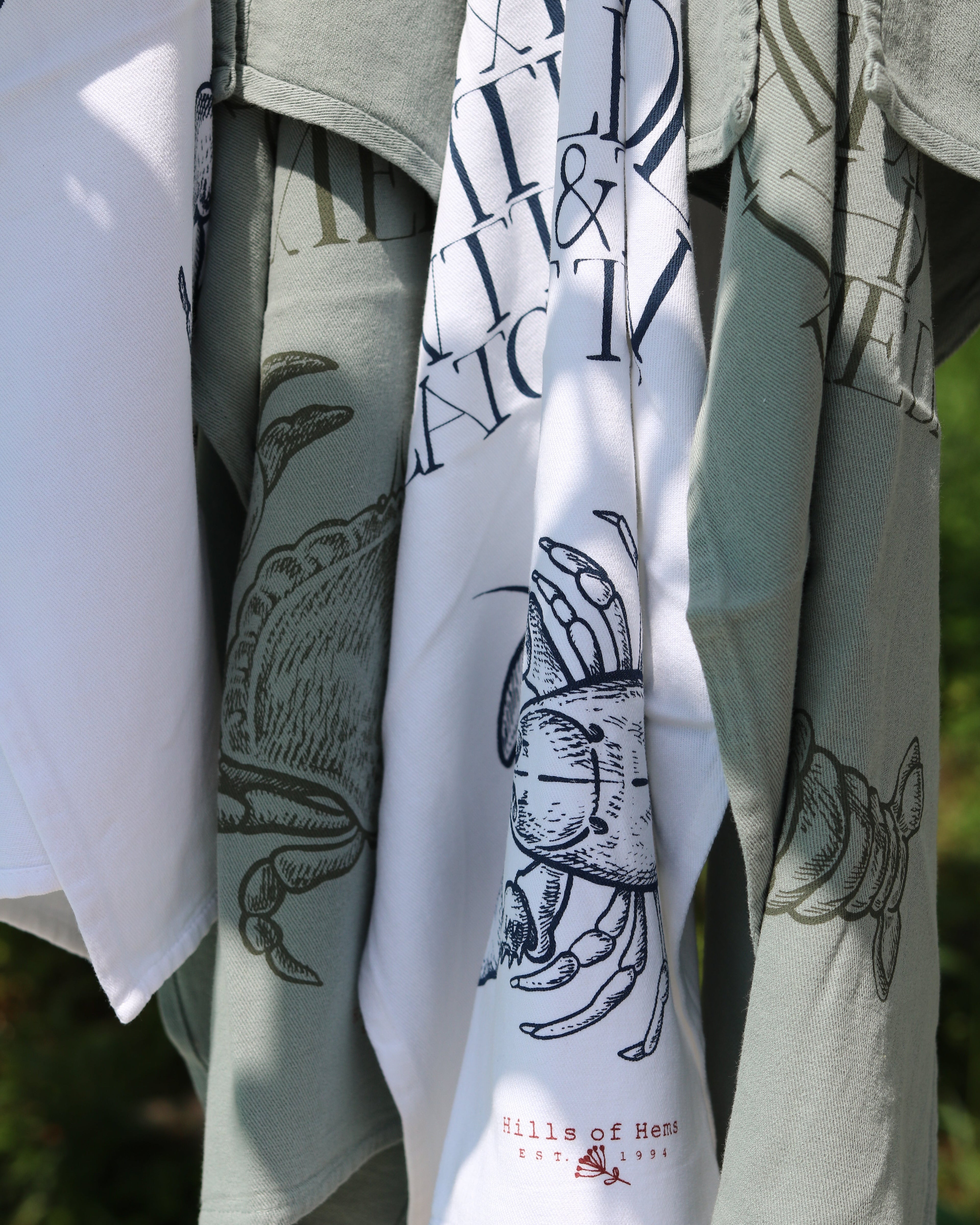 Geschirrtuch Krabbe Lobster Print im sommerlichen Style