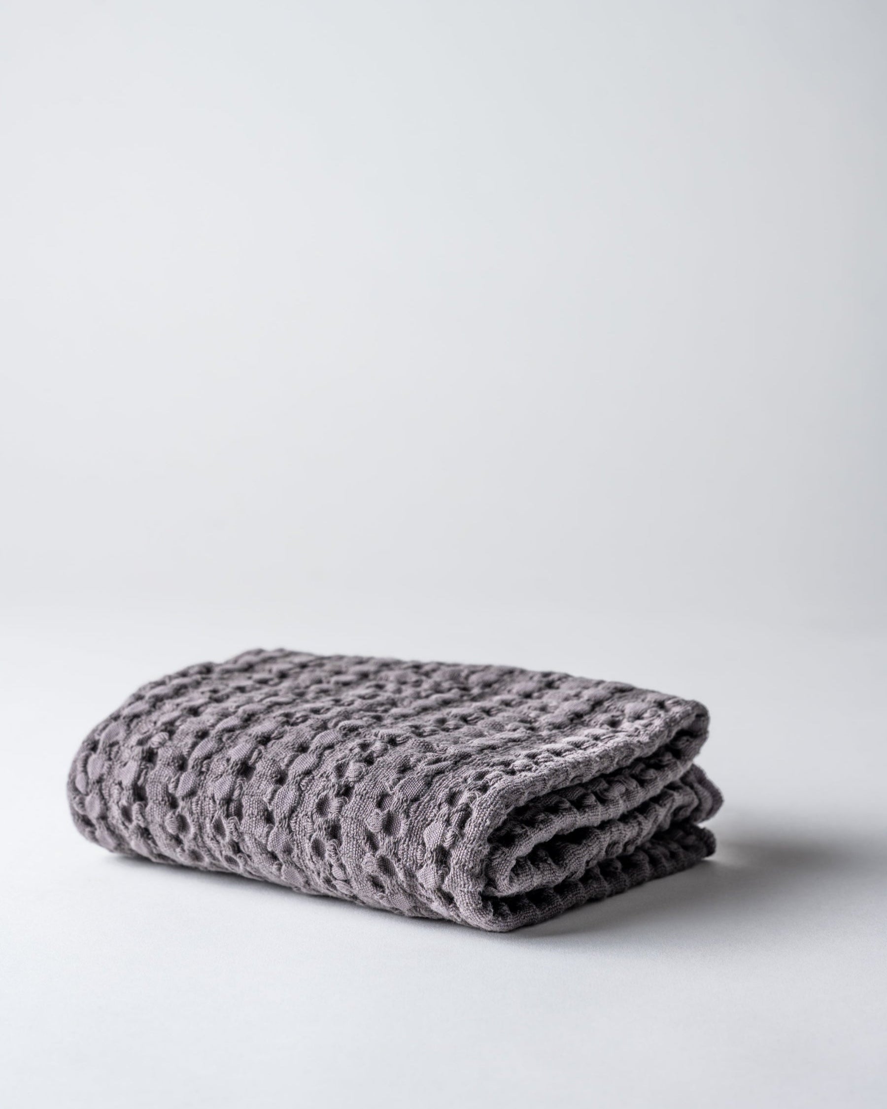 Waffeltuch Dunkelgrau in Fotostudio