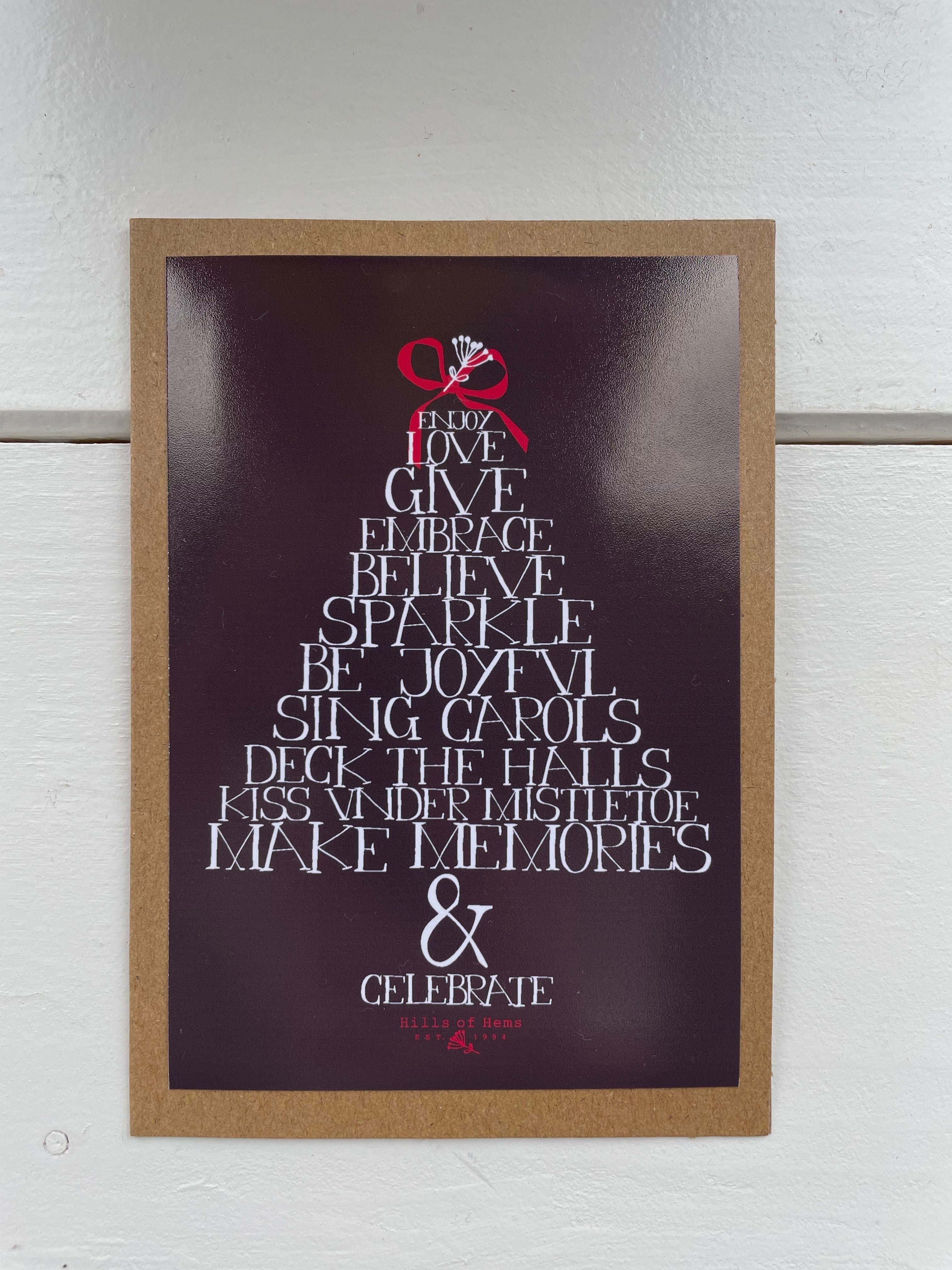 Set aus 3 handgemachten Weihnachtskarten