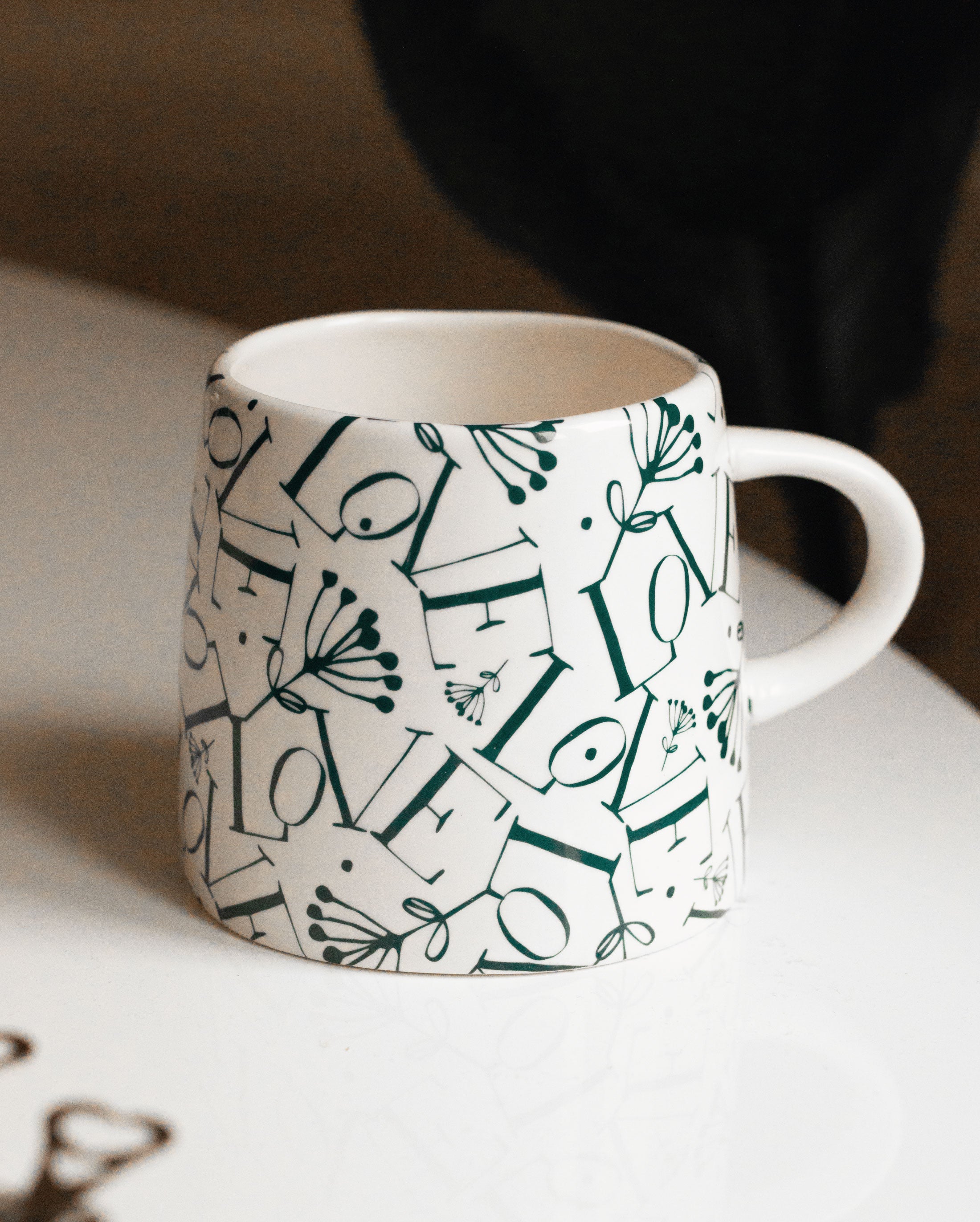 LOVE und Good Morning Keramiktasse 500ml